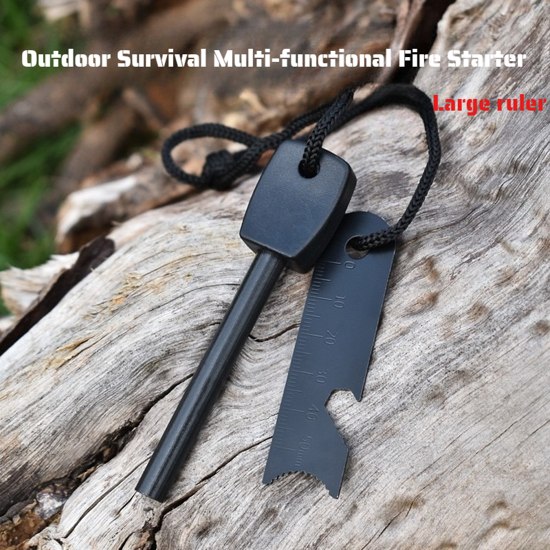 Fire Starter Waterproof - Outdoor Survival Flint Fire Starter with