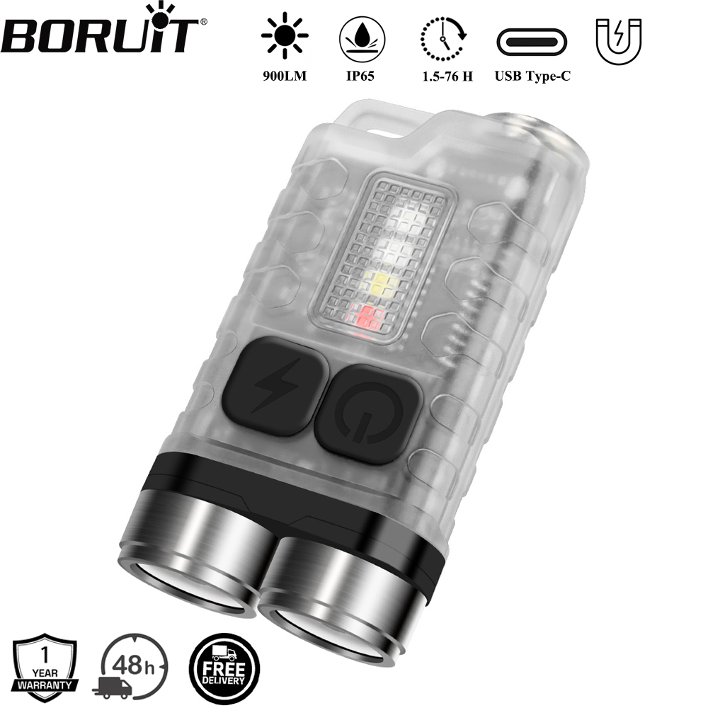 Outdoor Hunting Lights - BORUiT V3 LED Keychain Portable 900LM