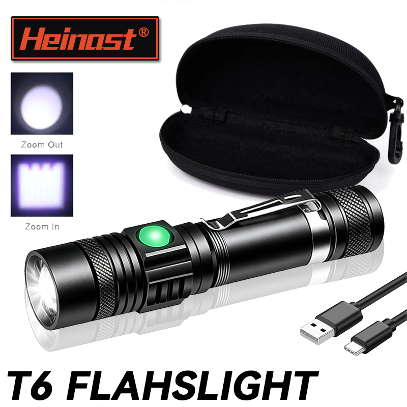 T6 LED Rechargeable Flashlight - Outdoor Hunting Products reseña y precio