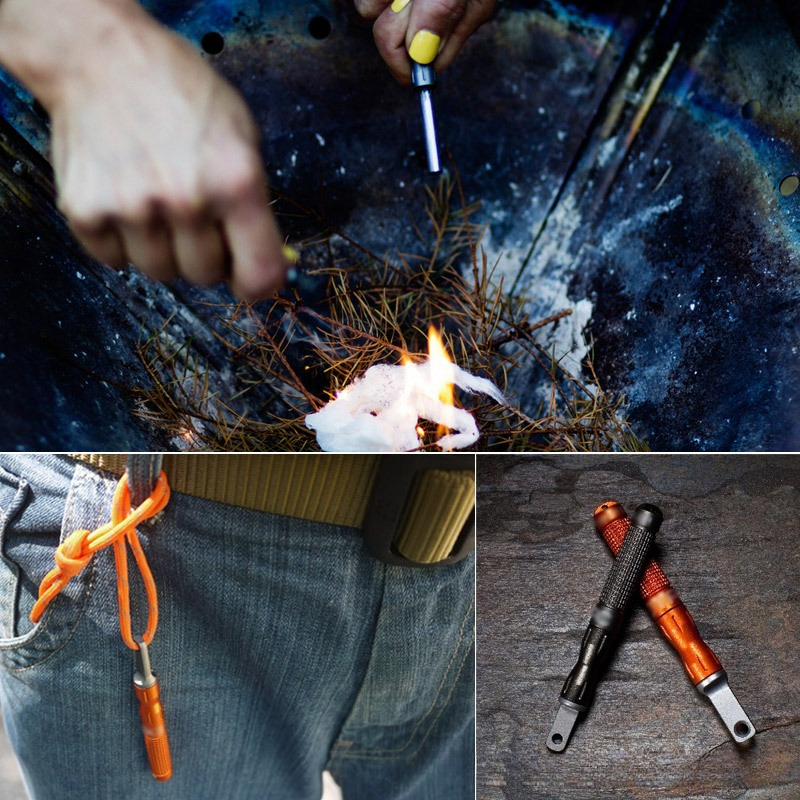 Fire Starter Waterproof - 2PCS Multifunctional Flint Waterproof Emergency Portable