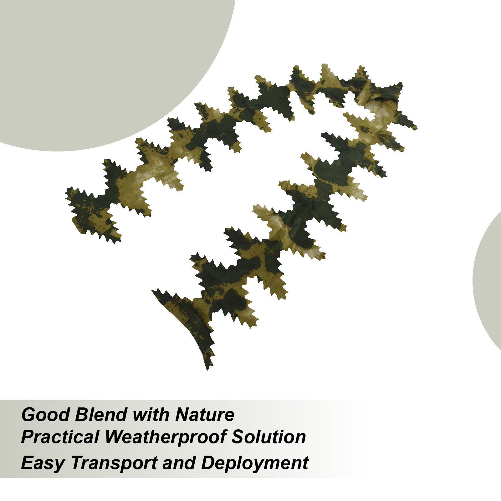 Hunting Outdoor Apparel - Gilly Hunting Fabric Strap Weaving Camouflage
