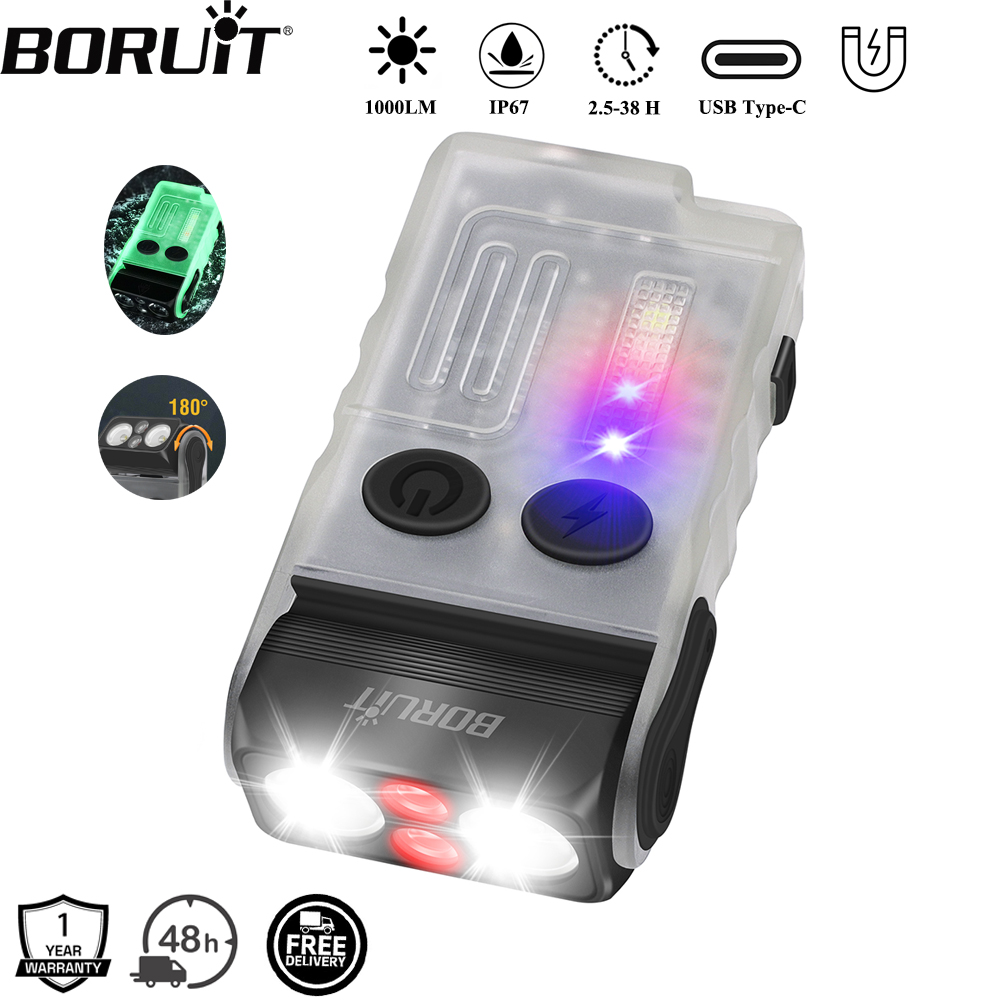 Outdoor Hunting Lights - BORUiT V20 Buzzer EDC LED Keychain