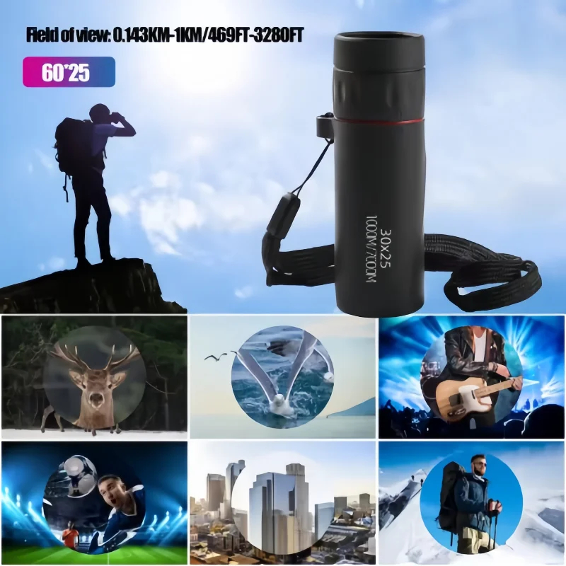 2000x25 High Monocular Telesco - Outdoor Hunting Products reseña y precio