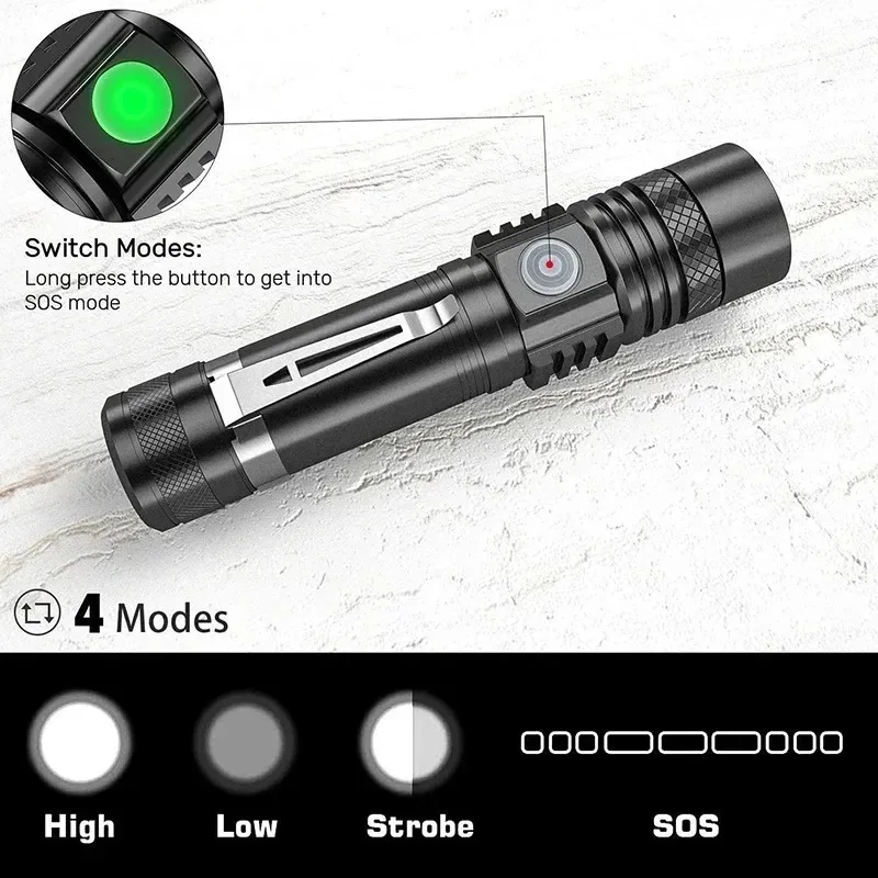Rechargeable T6 Handheld Flash - Outdoor Hunting Lights reseña y precio