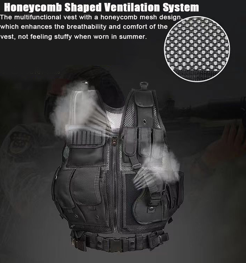 Adjustable Molle Tactical Vest - Outdoor Hunting Coat reseña y precio