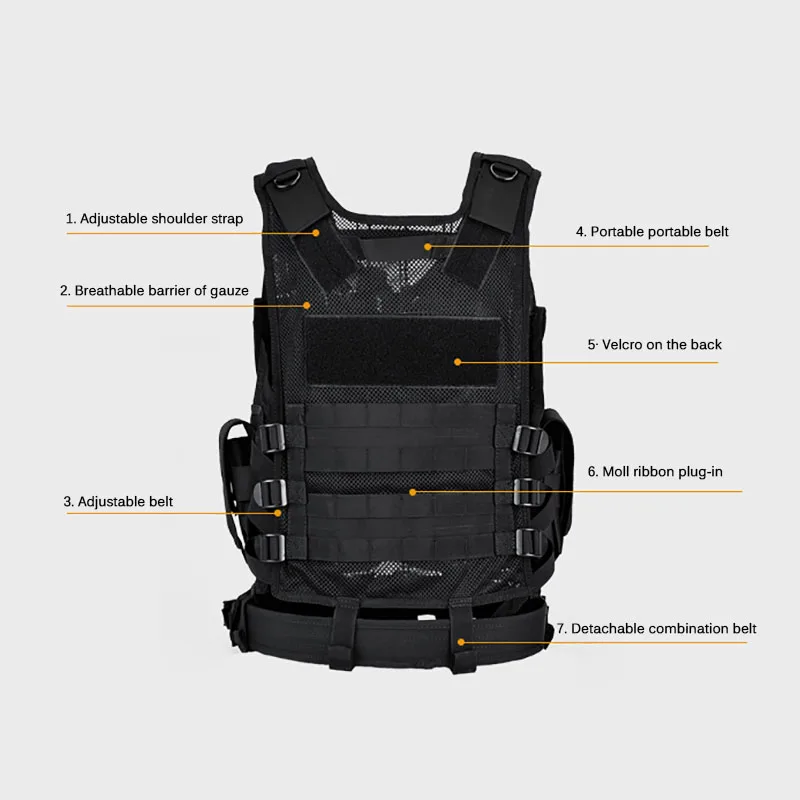 Adjustable Molle Tactical Vest - Outdoor Hunting Coat reseña y precio