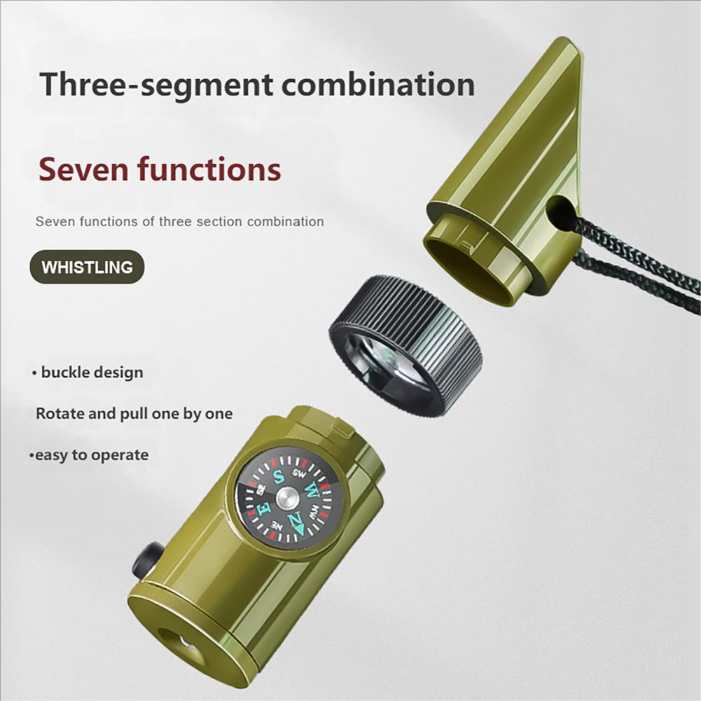 7-In-1 Multifunctional Whistle - Hunting Outdoor Thermometer reseña y precio