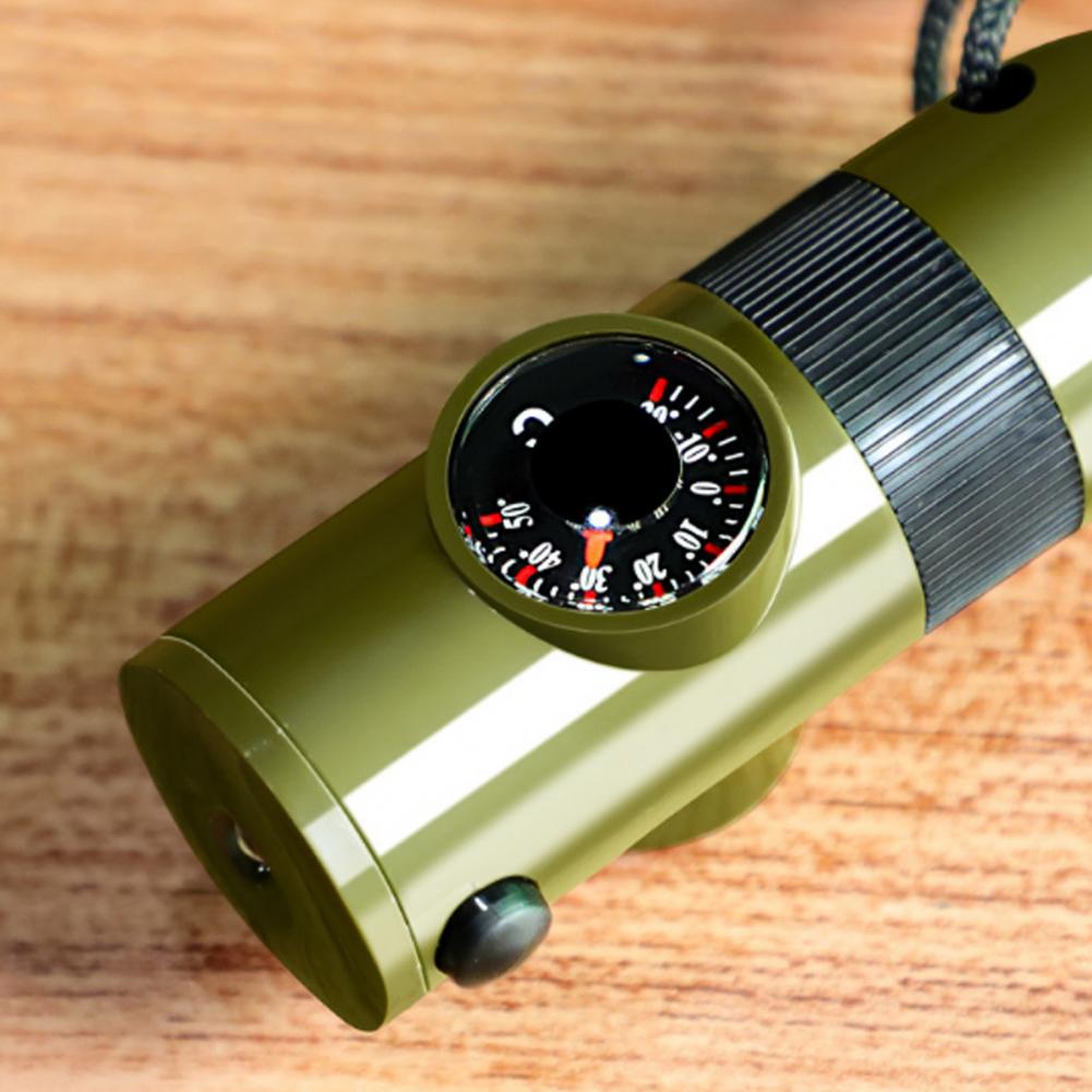 7-In-1 Multifunctional Whistle - Hunting Outdoor Thermometer reseña y precio