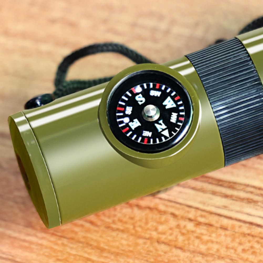 7-In-1 Multifunctional Whistle - Hunting Outdoor Thermometer reseña y precio