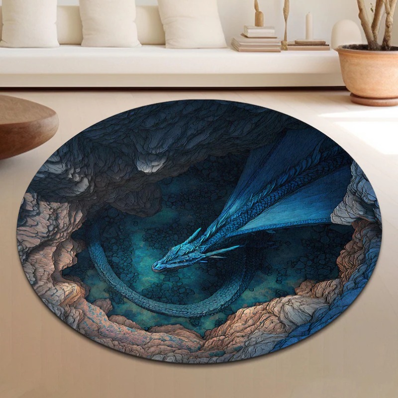 2D Deer Elk Round Rug Stone Ca - Hunting Outdoor Mat reseña y precio