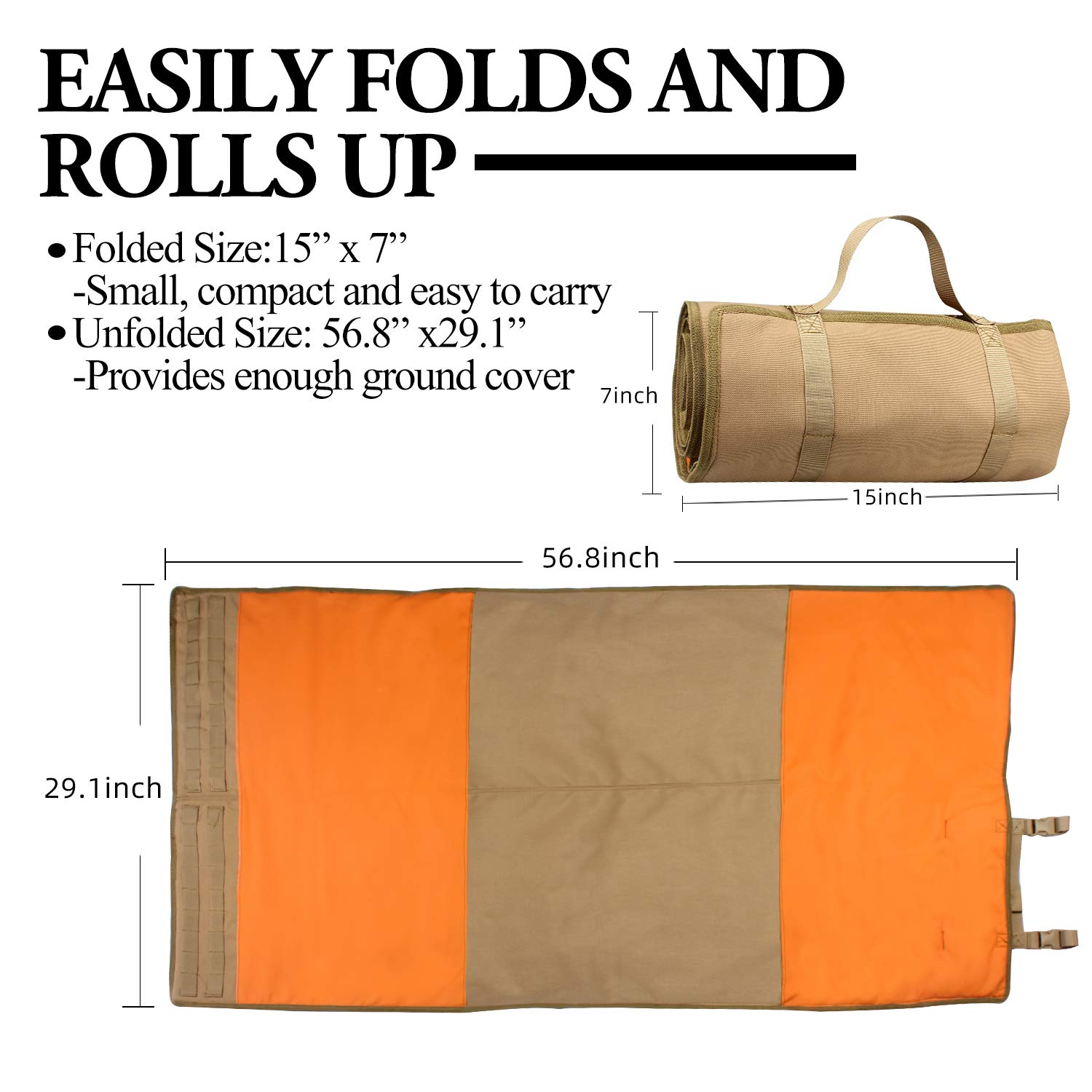 Outdoor Tactical Shooting Mat  - Hunting Outdoor Mat reseña y precio
