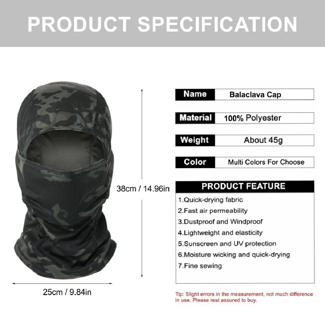 Camouflage Balaclava Hat Cycli - Hunting Outdoor Hats reseña y precio