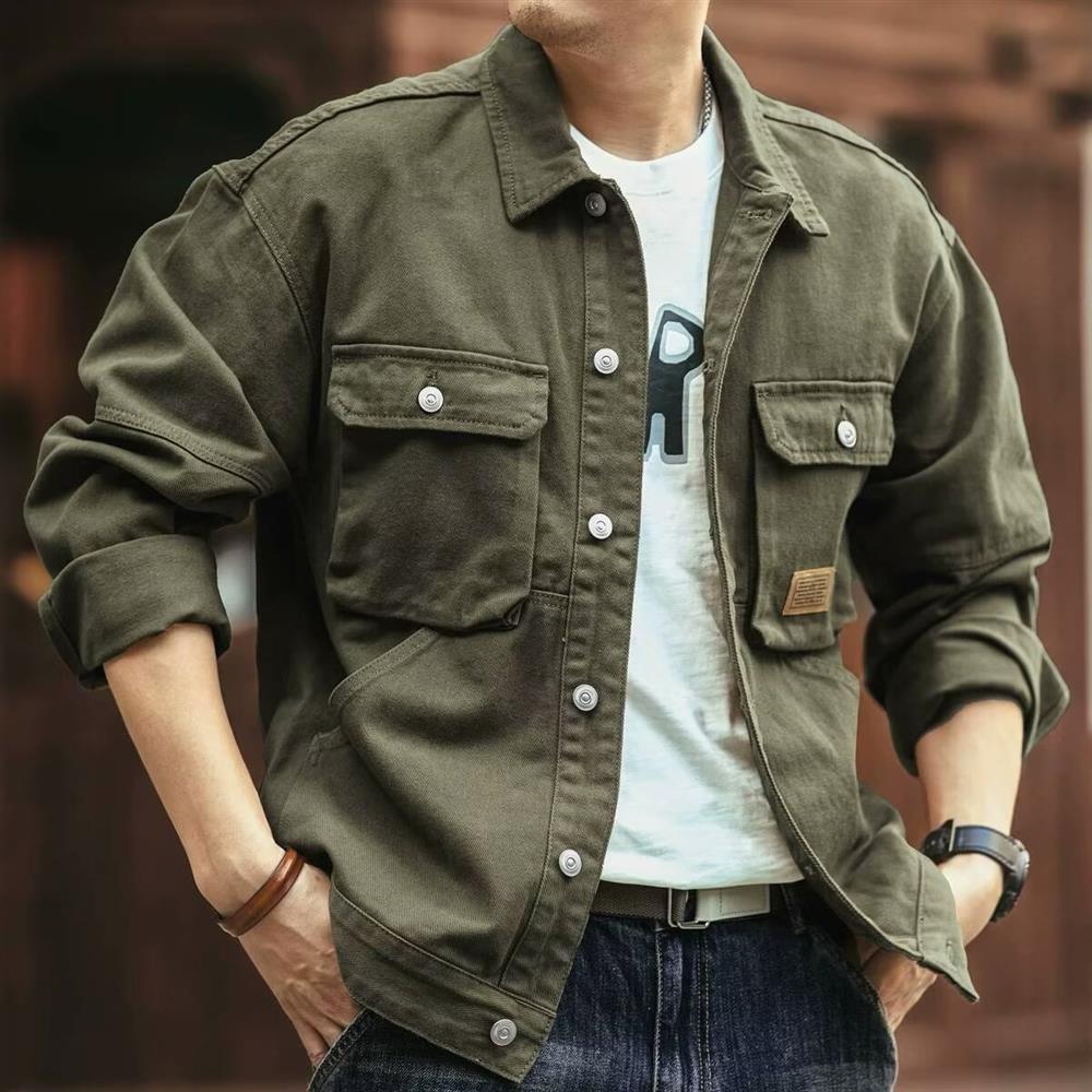 Retro American Denim Jacket Me - Hunting Outdoor Brand reseña y precio