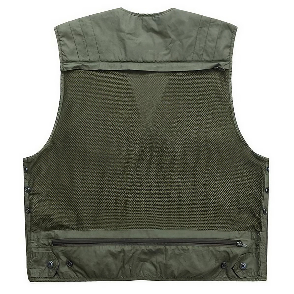 Men Fishing Vest 10 Pockets Br - Hunting Outdoor Apparel reseña y precio