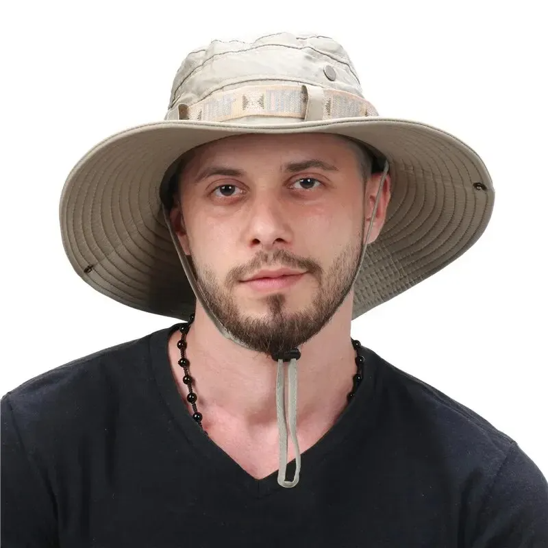 Summer Men Bucket Hat Outdoor  - Hunting Outdoor Hats reseña y precio