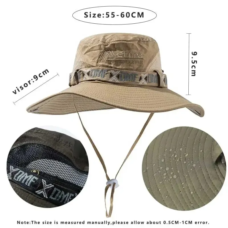 Summer Men Bucket Hat Outdoor  - Hunting Outdoor Hats reseña y precio