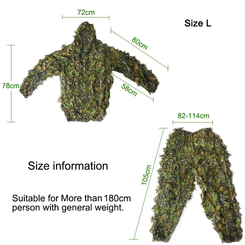 Men Women Kids Outdoor Ghillie - Outdoor Hunting Coat reseña y precio