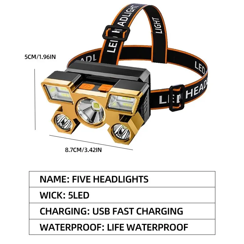 Powerful Rechargeable Head Fla - Outdoor Hunting Lights reseña y precio