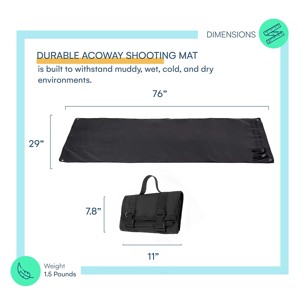 Airsoft Roll-Up Shooting Mat f - Hunting Outdoor Mat reseña y precio
