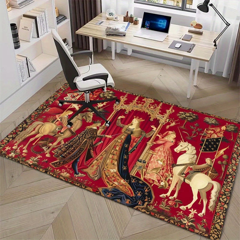 VIKAMA Medieval Unicorn Tapest - Hunting Outdoor Mat reseña y precio