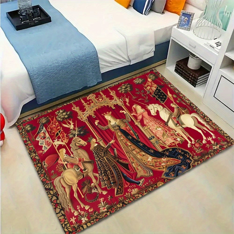 VIKAMA Medieval Unicorn Tapest - Hunting Outdoor Mat reseña y precio