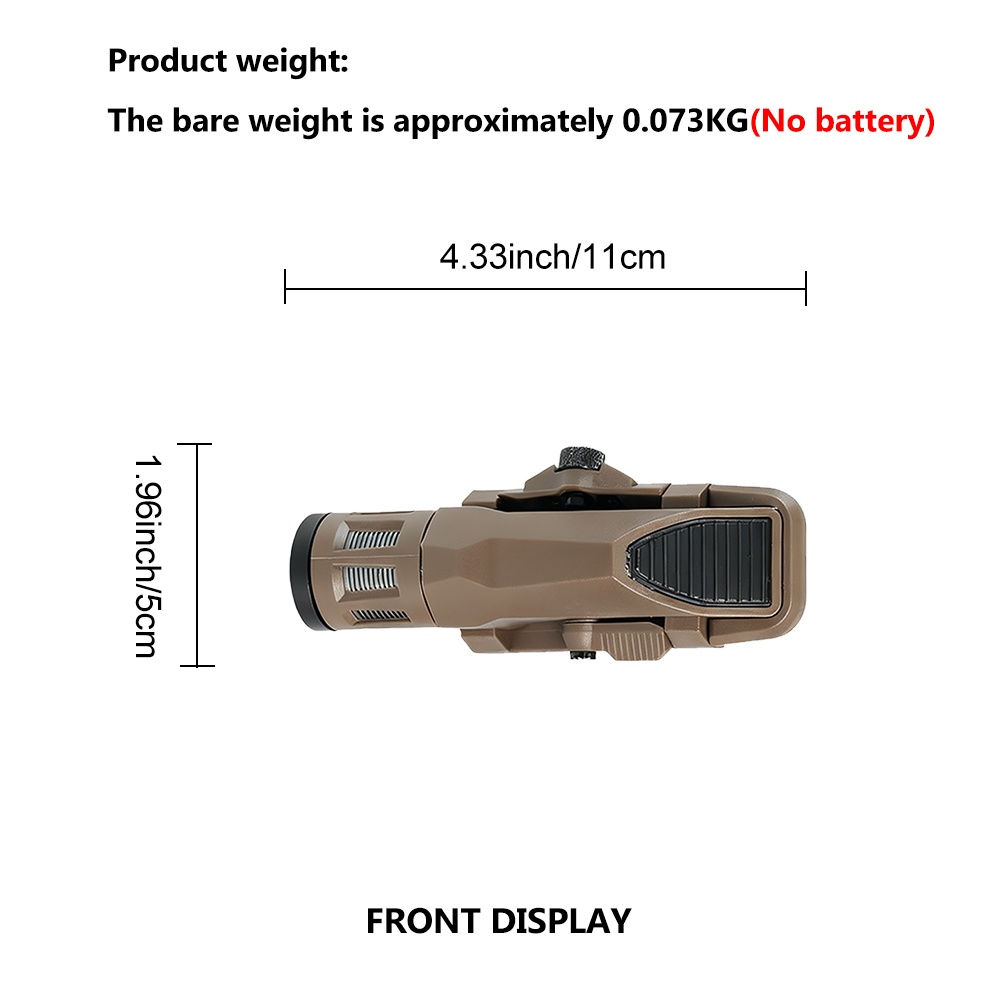 BOOIU Tactical Flashlight 400  - Outdoor Hunting Lights reseña y precio