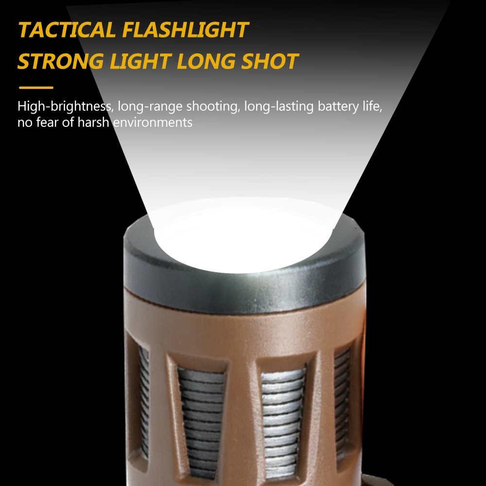BOOIU Tactical Flashlight 400  - Outdoor Hunting Lights reseña y precio